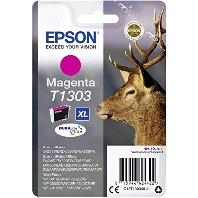Image of Epson T1303XL Magenta Stag Genuine High Yield DURABrite Ultra Ink Cartridge