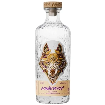 Image of Lonewolf Peach &amp; Passion Fruit Gin 70cl