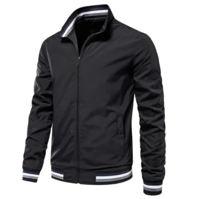 Image of EsUkar Mens Classic Harrington Bomber Jacket Vintage Scooter Coat Summer Lightweight Army Full Zip Windbreaker S 3Xl,Black,5Xl