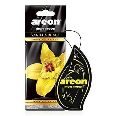Image of AREON Mon Car Air Freshener Vanilla Black Sweet Hanging Set Multi Pack of 3