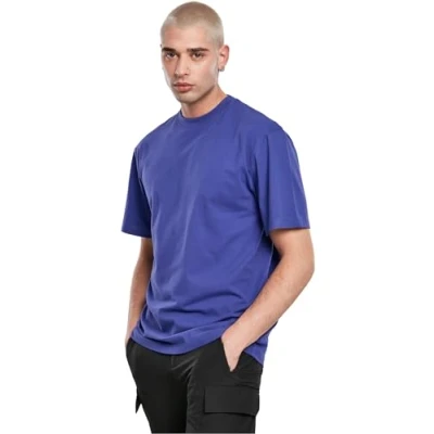 Image of Urban Classics TALL TEE Basic Tshirt, Men&#039;s, Size: 4XL, Bluepurple