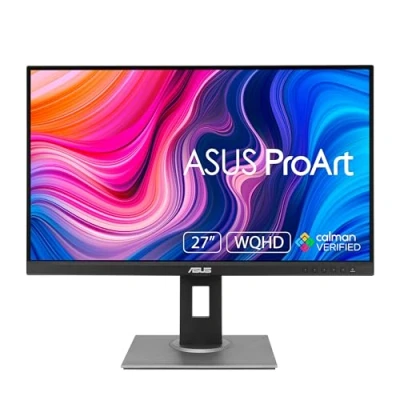 Image of ASUS ProArt Display PA278QV Professional Monitor 27 inch, IPS, WQHD (2560 x 1440), 100% sRGB, Rec. 709, Color Accuracy E &lt; 2, Calman Verified, Preset, Palette, Black