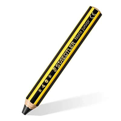 Image of STAEDTLER 141 2B Noris Junior Graphite Pencil for Toddlers Aged 2+ (Box of 6),black