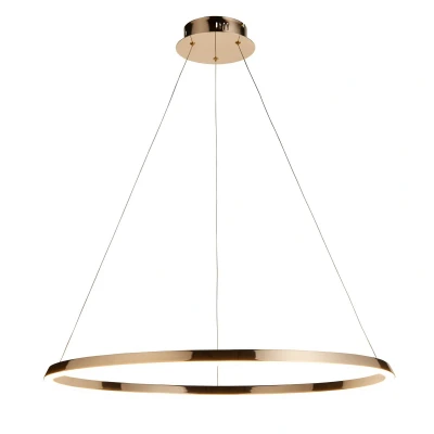 Image of Staten Integrated LED Pendant Ceiling Light French Gold Finish, White Silicone, 1x