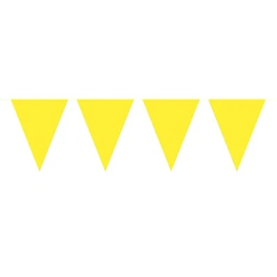 Image of Bunting mini Yellow Baby 3m, 3 metres 12 Triangle flags measuring 15x11cms