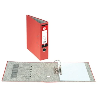 Image of 5 Star Office Lever Arch File 70mm Foolscap Red [Pack 10]