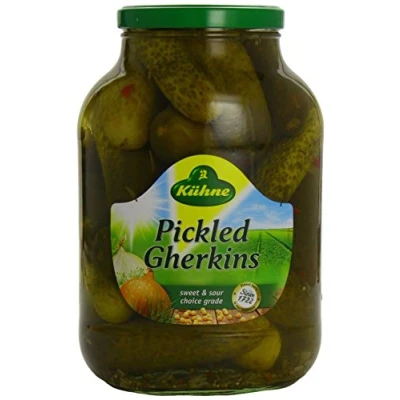 Image of Kuhne Pickled Gherkins, 2.45 kg (Pack of 4)
