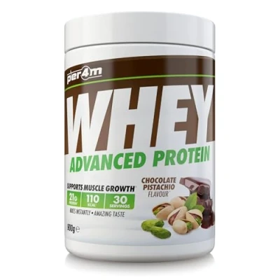 Image of Per4m Protein Whey Powder 30 Servings of High Shake with Amino Acids for Optimal Nutrition When Training Low Sugar Gym Supplements (Chocolate Pistachio, 900g)