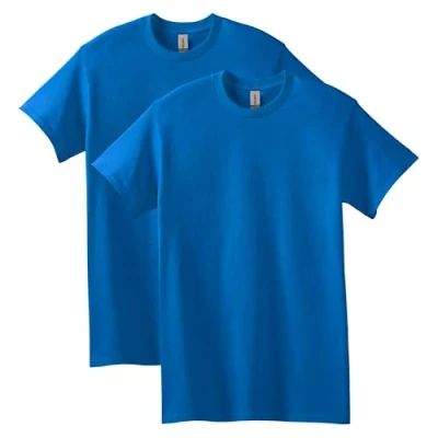 Image of Gildan Heavy Cotton T Shirt, Style G5000, Multipack, Royal (Pack of 2), XL