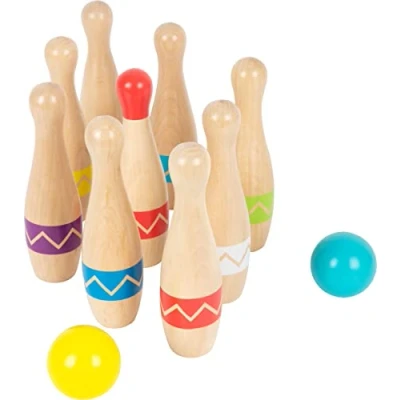 Image of small foot 11912 Skittles Active, Made of FSC 100% Certified Wood, Kids&#039; Indoor &amp; Outdoor Game for Ages 3+ Years Toys