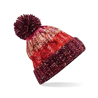 Image of ASVP Shop Corkscrew Cable Knitted Bobble Hat Plain Mens Womens Beanie Warm Winter Pom Wooly Cap