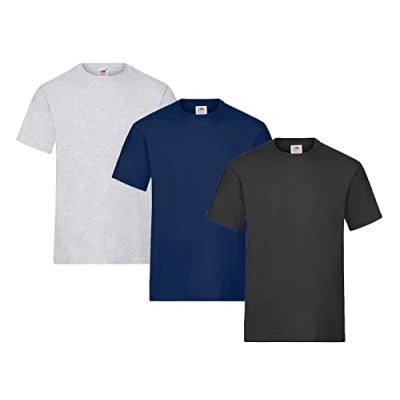 Image of Fruit of the Loom Men&#039;s T Shirt, Pack 3, M