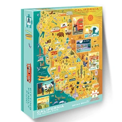 Image of 1000 Piece Puzzle (California: The Golden State)