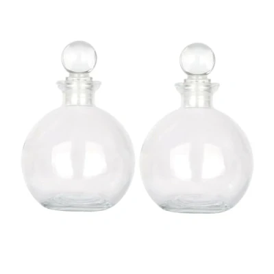 Image of Magic Season Decorative Glass Bottles 260 ml Potion (2 Sets w/Glass Stoppers)