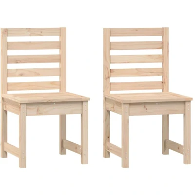 Image of vidaXL Garden Chairs 2 pcs 50x48x91.5 cm Solid Wood Pine