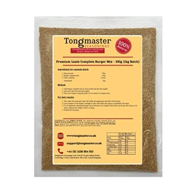 Image of Premium Lamb Complete Burger Mix 100g (1kg Batch)