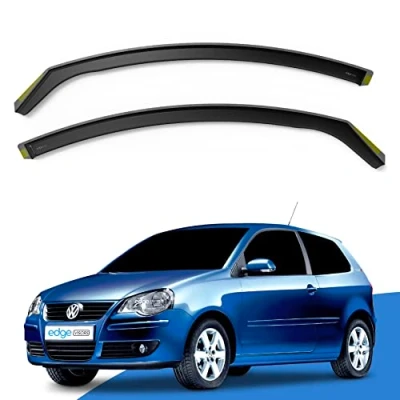 Image of EdgeVisors Wind Deflectors Set Fits: VW Polo MK4 9N/9N3 2002 2009 3 Door Hatchback 2pc