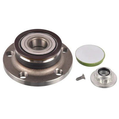 Image of 6RD501611, 6RD501611S1 Wheel Bearing kit FEBI BILSTEIN 170376 Rear axle with nut grease cap 72mm Angular Ball SKODA: Roomster