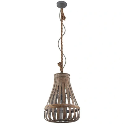 Image of Lindby Haruno hanging light, rattan, 33 cm