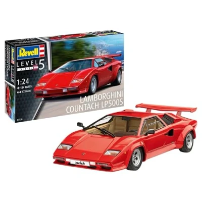 Image of Revell 07730 Lamborghini Countach LP500S 1:24 Scale Unbuilt/Unpainted Plastic Model Kit