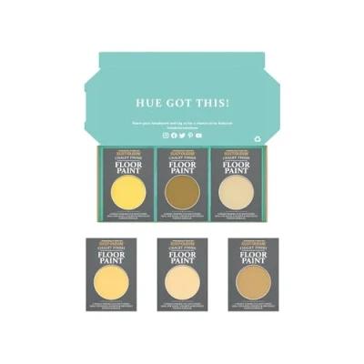 Image of Rust Oleum Chalky Floor Paint in Matt Finish Warming Yellows Tester Box