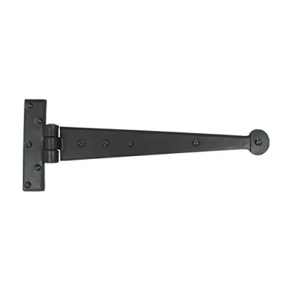 Image of From The Anvil Black 22 Inch Penny End T Hinge (Pair)