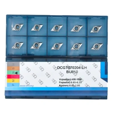 Image of CDBP Carbide Inserts for Aluminum DCGT21.51 DCGT070204 LH Turning Cutting Tools,10 PCS