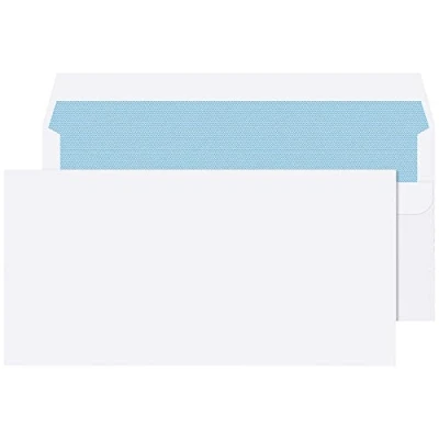 Image of Q Connect DL Envelope 100 gsm Plain Peel and Seal White, Pack of 500