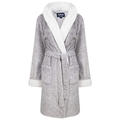 Image of Tokyo Laundry Women&#039;s Godalming Hooded Dressing Gown Grey S