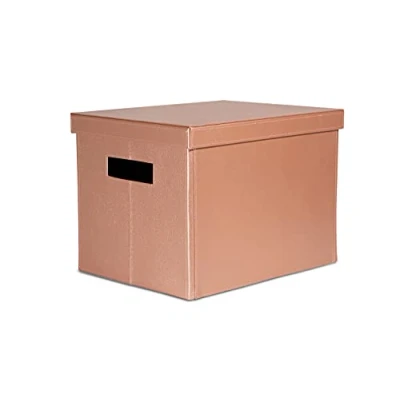 Image of OSCO Faux Leather Folding Box Blush Pink
