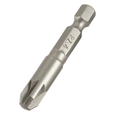 Image of Trend Snappy Pozi No.4 50mm Insert Bit, Pack of 2, High Grade Steel, 1/4 Inch Hex Shank, SNAP/PZ/4