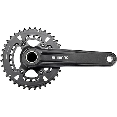 Image of Shimano Deore FC M6100 2 piece design 48.8 mm chainline 12 speed chainset