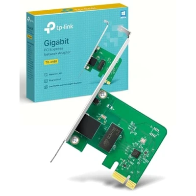 Image of TP Link Gigabit PCI Express Network Adapter, 32 bit PCIe interface, Supports operating systems Windows 11/10/8.1/8/7/Vista/XP, Low Profile Bracket(TG 3468)