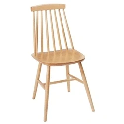 Image of Fameg Farmhouse Angled Side Chairs Natural Beech (2 pack)