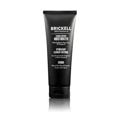 Image of Brickell Mens&#039;s Element Defense Moisturizer with SPF45 for Men, Natural &amp; Organic, Zinc Sunscreen, Hydrates and Protects Skin Against UVA/UVB Rays, 236 ml, Unscented