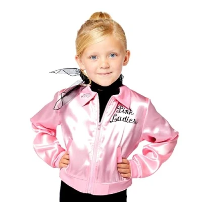 Image of (PKT) (9909238) Child Girls Pink Ladies Costume (4 6yr) Grease Movie