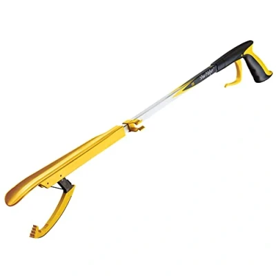 Image of Helping Hand Company 32/81cm Easy Shoe Helper Tool. Long Handled Horn Combined with Reacher Grabber Stick. Dressing Aids for Elderly, Disabled, Pregnant, Limited Movement