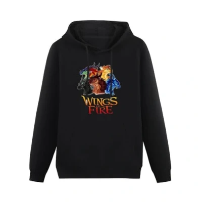Image of propr Wings Of Fire Hoody Graphic Printed Top Hoodie For Men Black S