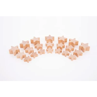 Image of TickiT 73530 Natural Wooden Stars
