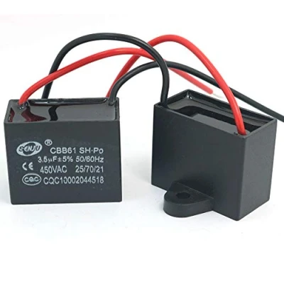 Image of DollaTek 2Pcs CBB61 3.5uF 450V AC 50/60Hz Air Conditioner Fan Motor Running Capacitor