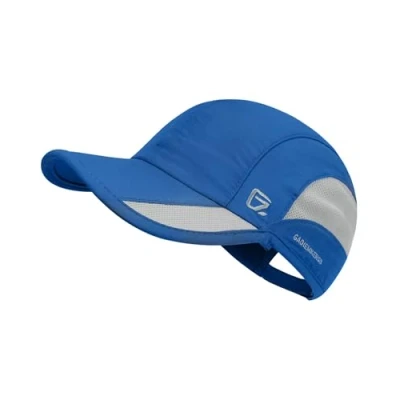 Image of GADIEMKENSD Quick Dry Sports Hat Lightweight Breathable Soft Outdoor Running Cap Baseball Caps for Men (Blue)