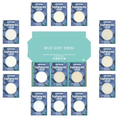 Image of Rust Oleum Bathroom Wall Paint in Matt Finish Elegant Whites Tester Box