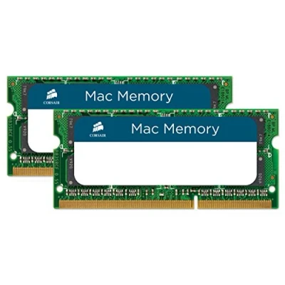 Image of Corsair Mac Memory SODIMM 8GB (2x4GB) DDR3 1066MHz CL7 for Systems, Apple Qualified Black