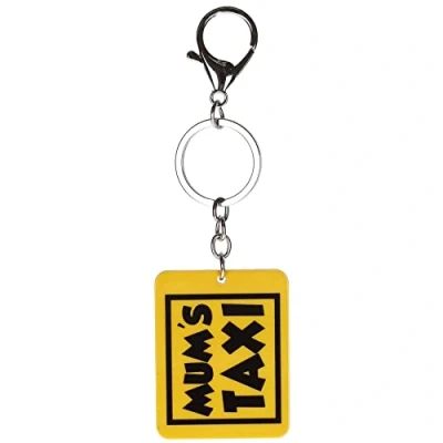 Image of Stands Out, Supplying Outstanding Gifts Mum’s Taxi Funny Quote Keyring Novelty Bag Tag Charm