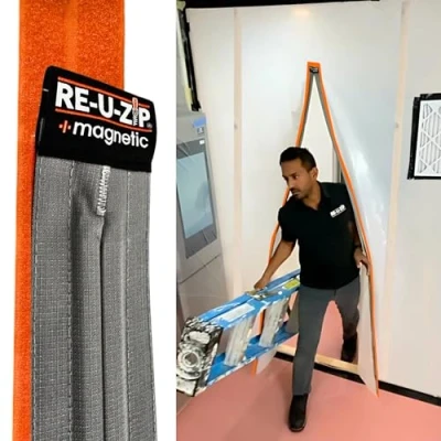 Image of RE U ZIP Reusable Magnetic Dust Barrier Zipper Starter Kit