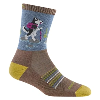 Image of Darn Tough Women&#039;s Critter Club Micro Crew Lightweight with Cushion Sock (Style 5001) Bark, Large