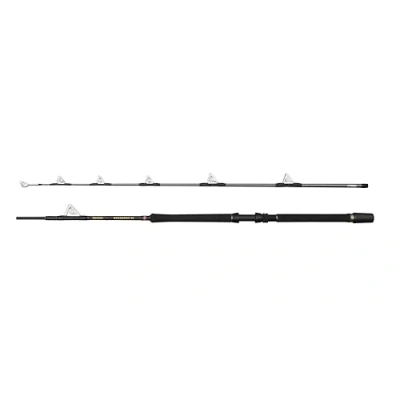 Image of Penn Regiment IV Roller Boat Rod, Saltwater Angler Fishing Sea Fish Cod, Eel, Bass, Pollock, Mackerel, Shark, Strong Leightweight &amp; Versatile, Silver, 2.00m Moderate Fast Ambidextrous Rod