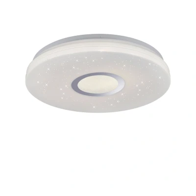 Image of Jonas Flush Ceiling Light White 1x 17.2W LED 3000 5000K Dimmable