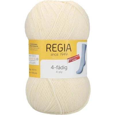 Image of Regia Schachenmayr 4 Thread Uni, 100G natur Handknitting Yarns