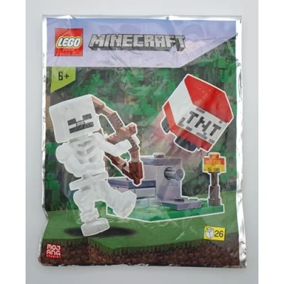 Image of LEGO Minecraft: Skeleton with TNT Launcher and Bonus Tile